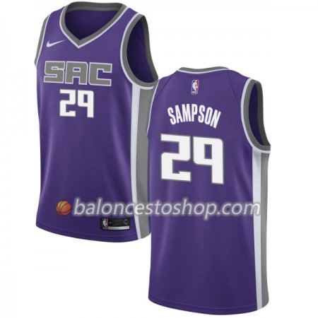 Camiseta Hombre NBA Sacramento Kings JaKarr Sampson 29 Nike 2017-18 Violeta Swingman
